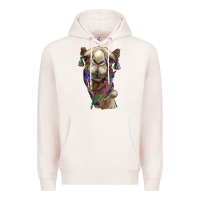 Pale Pink tie dye camel Premium Hoodie - BarkalooDesign