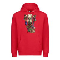 Red tie dye camel Premium Hoodie - BarkalooDesign