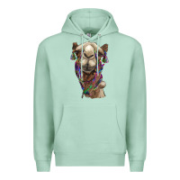 Seafoam tie dye camel Premium Hoodie - BarkalooDesign