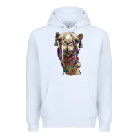 White tie dye camel Premium Hoodie - BarkalooDesign