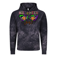 Cloud Black halloween girl Vintage Hoodie - CowhideDigitalArt