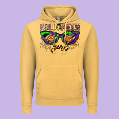 Halloween Girl Vintage Hoodie Designed By Cowhidedigitalart