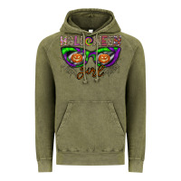 Vintage Olive halloween girl Vintage Hoodie - CowhideDigitalArt