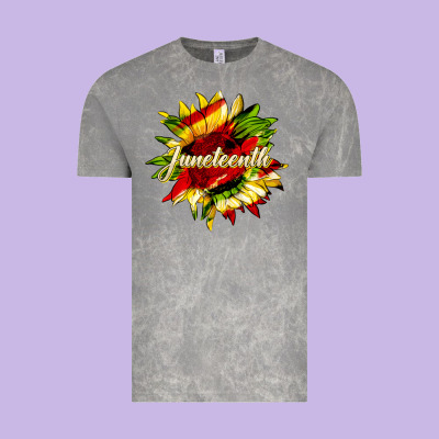 Juneteenth Sunflower Black Lives Matter Vintage Tee Designed By Hra Design Shop