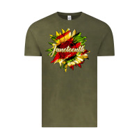 Vintage Olive juneteenth sunflower black lives matter Vintage Tee - HRA Design Shop