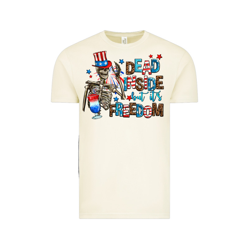 Dead Inside But Its Freedom Vintage Tee by AdoDesignShop | Teevron
