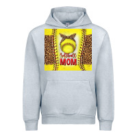 Heather Grey softball with leopard tumbler tbs Urban Hoodie - TumblerDesignByShophia