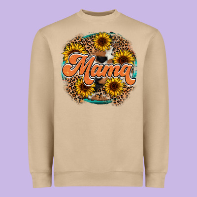 Mama Western Heavyweight Sweatshirt Designed By Racoondesign