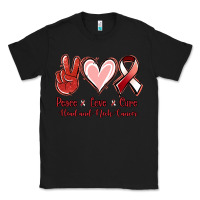Black peace love cure head and neck cancer Classic Tee - Jasminsmagicworld