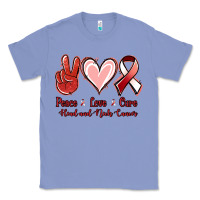 Colony Blue peace love cure head and neck cancer Classic Tee - Jasminsmagicworld