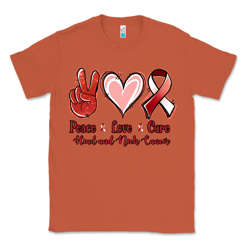 Peace Love Cure Head And Neck Cancer Classic Tee by Jasminsmagicworld | Teevron