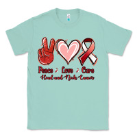 Seafoam peace love cure head and neck cancer Classic Tee - Jasminsmagicworld