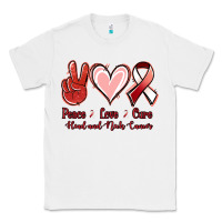 White peace love cure head and neck cancer Classic Tee - Jasminsmagicworld