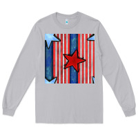 Moon Dust 4th of july stars and stripes seamless pattern Long Sleeve Tee - BundleAndBundleShop