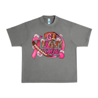 Breast Cancer Go Fight Cure Football Urban Heavy Tee | Teevron