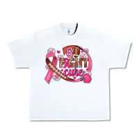 White breast cancer go fight cure football Urban Heavy Tee - JahusDesignShop