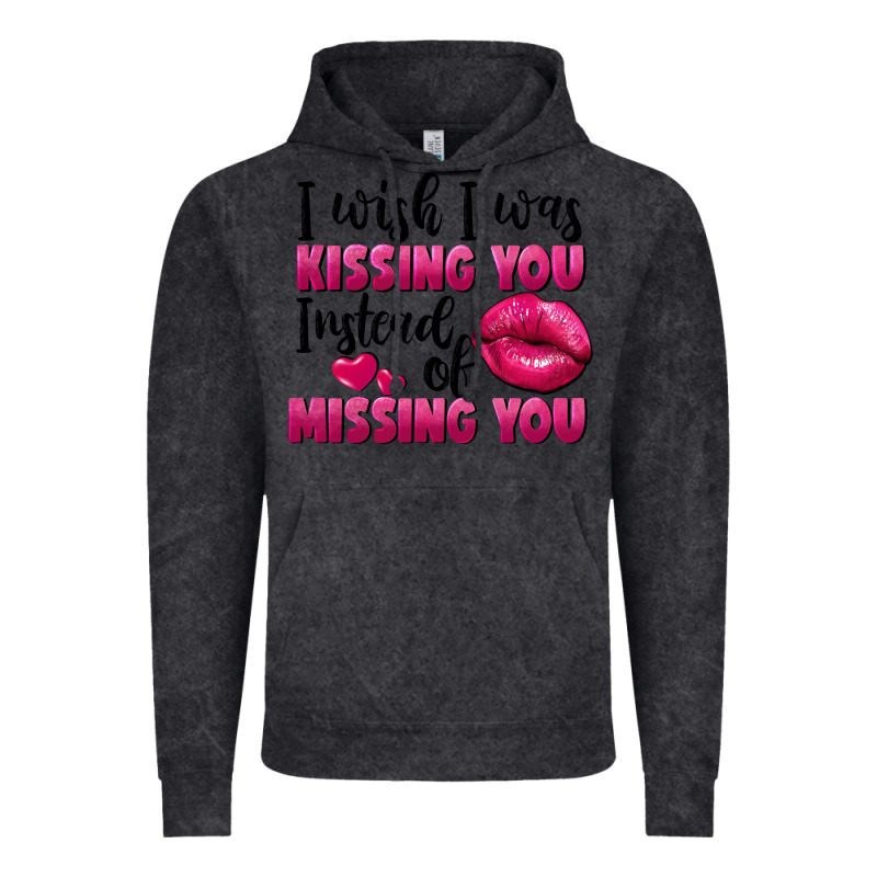 I Wish I Was Kissing You Instead Of Missing You Vintage Hoodie by FaDigitalArtStudio | Teevron