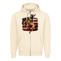 Sandshell Bucking Bronco Zipper Hoodie - Jasminsmagicworld