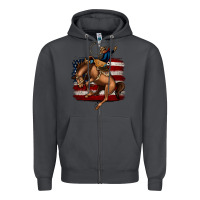 Smoke Bucking Bronco Zipper Hoodie - Jasminsmagicworld