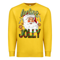Lemon Feeling Jolly with Santa Premium Sweatshirt - NancyCooperArtShop