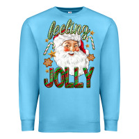 Ocean Blue Feeling Jolly with Santa Premium Sweatshirt - NancyCooperArtShop