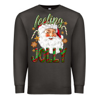 Smoke Feeling Jolly with Santa Premium Sweatshirt - NancyCooperArtShop