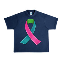 Navy metastatic breast cancer ribbon Urban Heavy Tee - JahusDesignShop