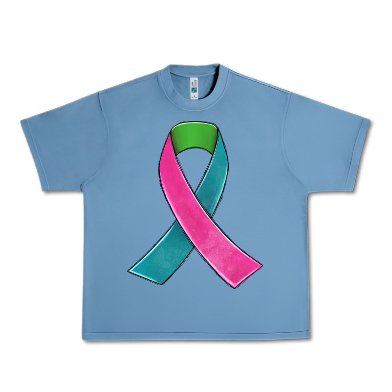 Metastatic Breast Cancer Ribbon Urban Heavy Tee by JahusDesignShop | Teevron