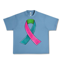 Pebble Blue metastatic breast cancer ribbon Urban Heavy Tee - JahusDesignShop