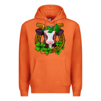 Carrot lucky horseshoe 4 leaf clover baby calf Premium Hoodie - Jasminsmagicworld