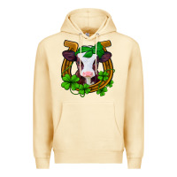 Pina Colada lucky horseshoe 4 leaf clover baby calf Premium Hoodie - Jasminsmagicworld