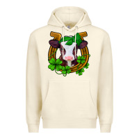 Sandshell lucky horseshoe 4 leaf clover baby calf Premium Hoodie - Jasminsmagicworld
