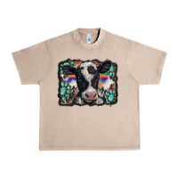 French Oak western background turquoises gemstones black and white baby cow Urban Heavy Tee - BarkalooDesign