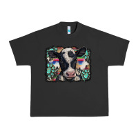 Pigment Black western background turquoises gemstones black and white baby cow Urban Heavy Tee - BarkalooDesign