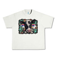 Pistachio western background turquoises gemstones black and white baby cow Urban Heavy Tee - BarkalooDesign