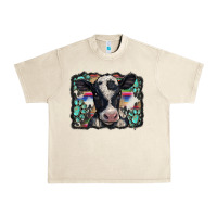 Sandshell western background turquoises gemstones black and white baby cow Urban Heavy Tee - BarkalooDesign