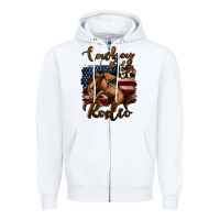 White Cowboy Up Rodeo Bucking Bronco Zipper Hoodie - Jasminsmagicworld