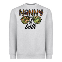 Heather Grey nanny of both Heavyweight Sweatshirt - CowhideDigitalArt