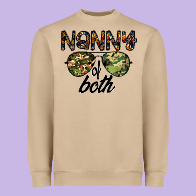 Nanny Of Both Heavyweight Sweatshirt Designed By Cowhidedigitalart