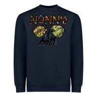 Navy nanny of both Heavyweight Sweatshirt - CowhideDigitalArt
