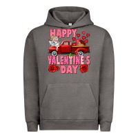 Pigment Tornado Happy Valentine's day red truck Urban Hoodie - HowdyJamesFarm
