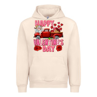 Sandshell Happy Valentine's day red truck Urban Hoodie - HowdyJamesFarm