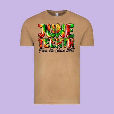 Juneteenth Free Ish Since 1865 Vintage Tee Designed By Hra Design Shop
