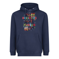 Navy my holidays are all booked up Heavyweight Hoodie - MaliasSmallBusiness