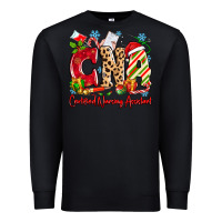Black CNA Certified Nursing Assistant Christmas Premium Sweatshirt - MaliasSmallBusiness