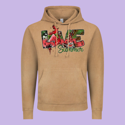 Love Summer Vintage Hoodie Designed By Sublimationcraftshop