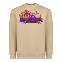 Mushroom mardi gras truck Heavyweight Sweatshirt - FaDigitalArtStudio