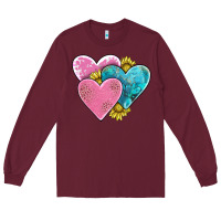Hearts Long Sleeve Tee | Teevron