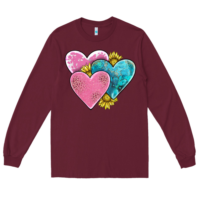 Hearts Long Sleeve Tee by AdoDesignShop | Teevron