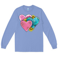 Colony Blue hearts Long Sleeve Tee - AdoDesignShop